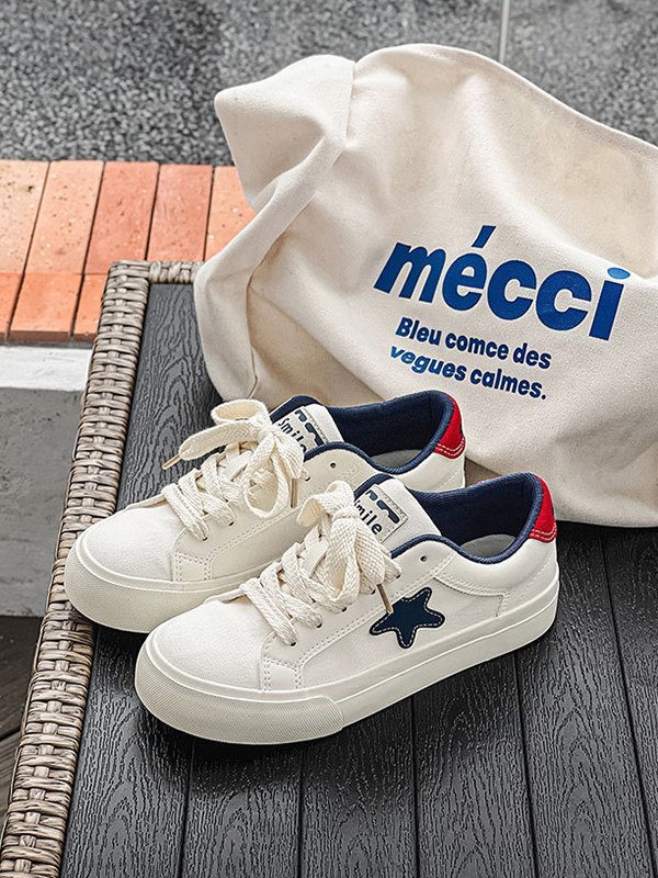 Zapatillas de hombre con parche de estrella en contraste-3
